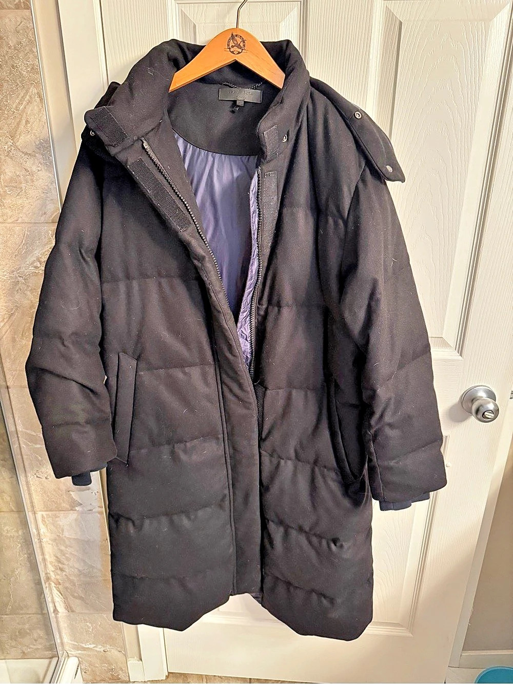 rag & bone Black Puffer Coat Size G